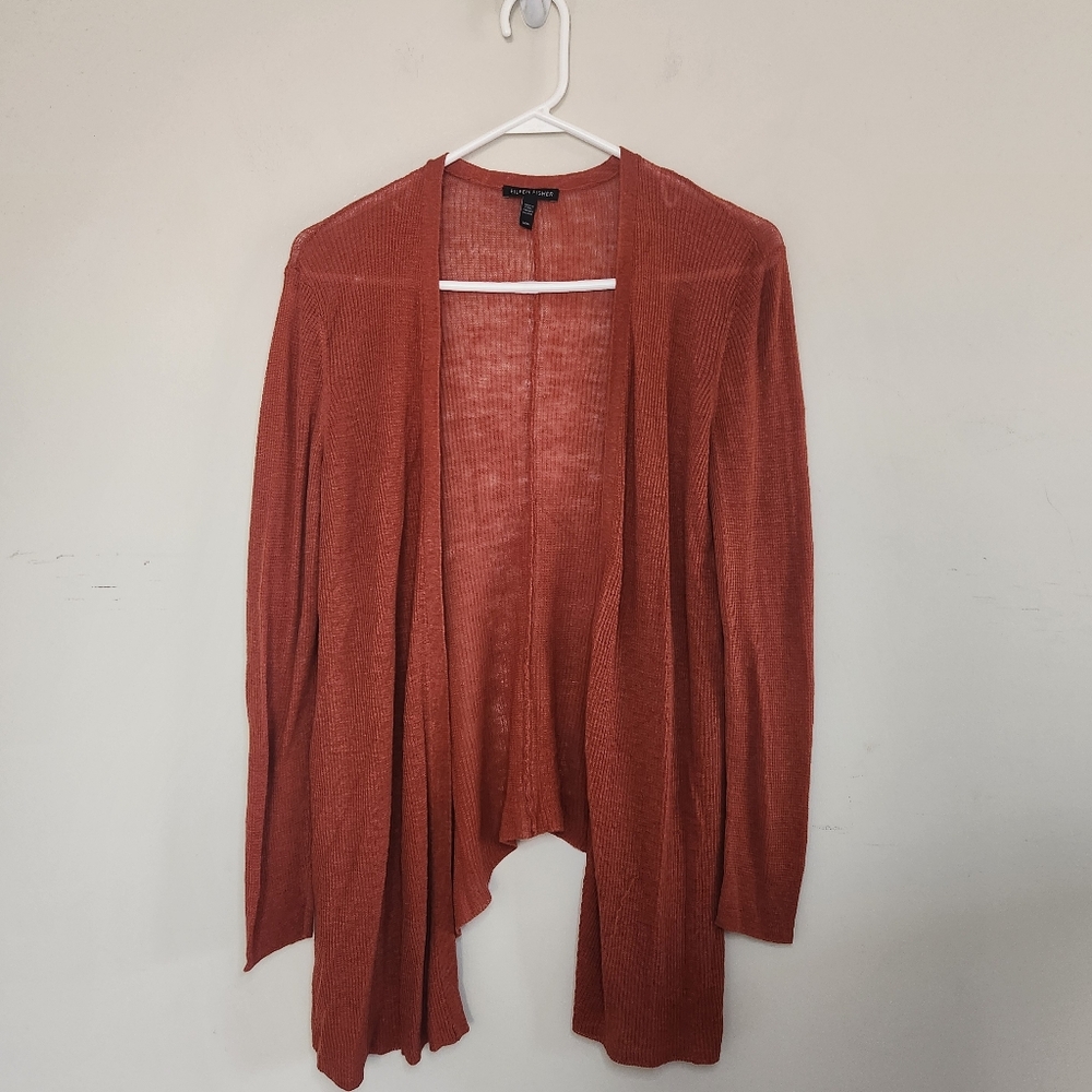 Women's Eileen Fisher Cardigan Sweater Sz Medium